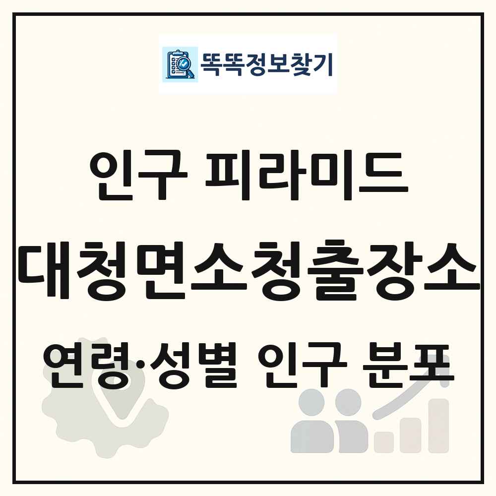 대청면소청출장소 인구 피라미드 링크 그림